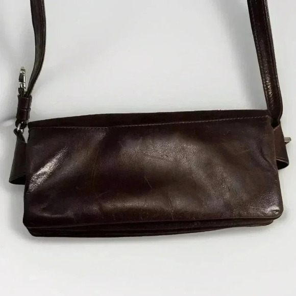 Charles Jourdan Leather Purse Clutch Womens Brown - Picture 2 of 9